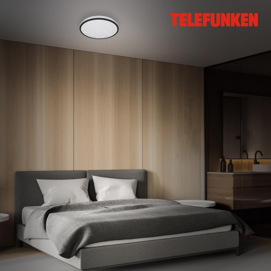 Telefunken 318305TF - Iluminação de teto para casa de banho LED com sensor LED/16W/230V IP44 diâmetro 28 cm