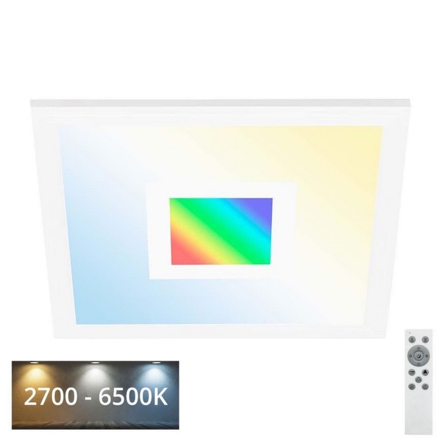 Telefunken 319106TF - Iluminação de teto RGBW com regulação LED/24W/230V 2700-6500K branco + controlo remoto