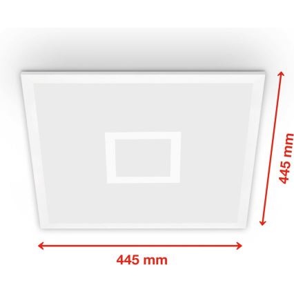 Telefunken 319106TF - Iluminação de teto RGBW com regulação LED/24W/230V 2700-6500K branco + controlo remoto
