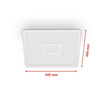 Telefunken 319406TF - Iluminação de teto RGBW com regulação LED/24W/230V 2700-6500K branco + controlo remoto