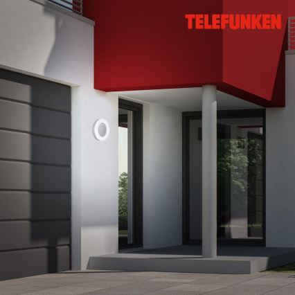 Telefunken 320904TF - Iluminação de parede exterior LED LED/24W/230V IP44 branco