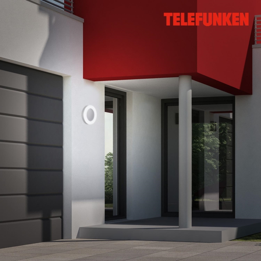 Telefunken 320904TF - Iluminação de parede exterior LED LED/24W/230V IP44 branco