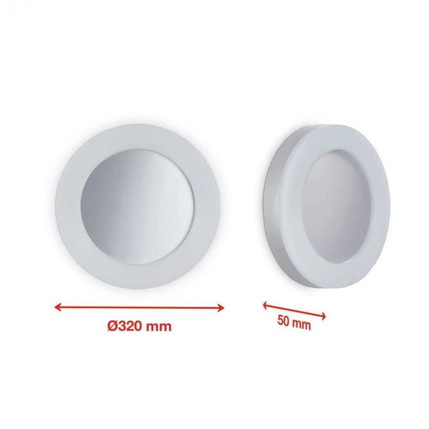 Telefunken 320904TF - Iluminação de parede exterior LED LED/24W/230V IP44 branco