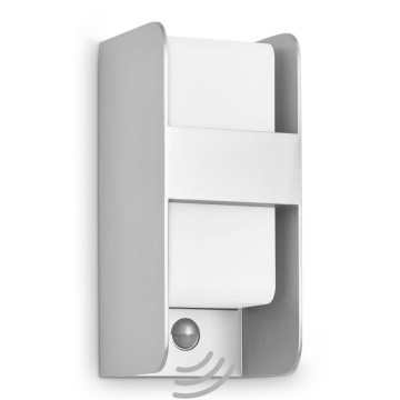 Telefunken 321104TF - Iluminação de parede exterior com sensor 1xE27/12W/230V IP44 branco