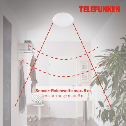 Telefunken 601206TF - Iluminação para teto de casa de banho LED LED/15W/230V diâmetro 28 cm