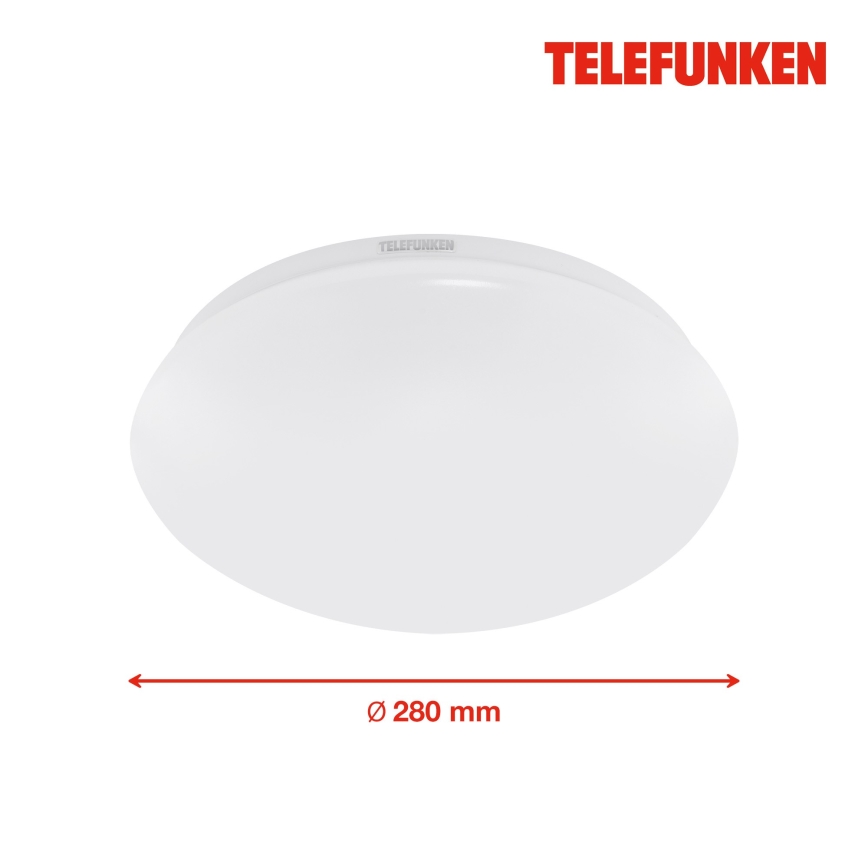 Telefunken 601206TF - Iluminação para teto de casa de banho LED LED/15W/230V diâmetro 28 cm