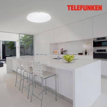 Telefunken 601306TF - Iluminação para teto de casa de banho LED com sensor LED/20W/230V IP44 diâmetro 40 cm
