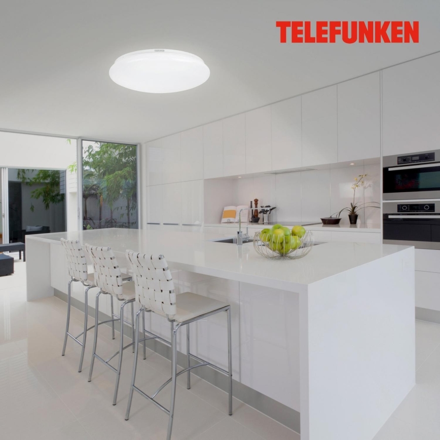 Telefunken 601306TF - Iluminação para teto de casa de banho LED com sensor LED/20W/230V IP44 diâmetro 40 cm