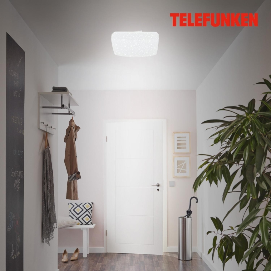 Telefunken 601906TF - Iluminação de teto LED com sensor LED/12W/230V 4000K