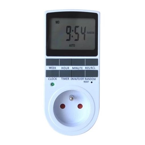 Temporizador digital com interruptor semanal 16A/230V