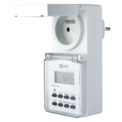 Temporizador digital para exterior 230V/16A IP44