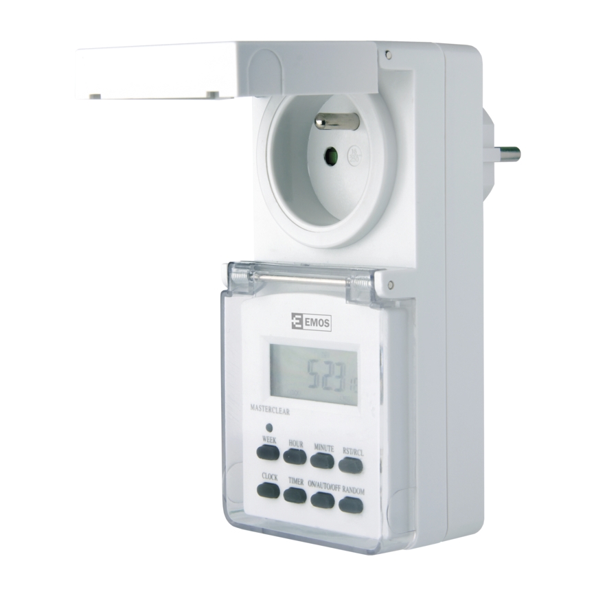 Temporizador digital para exterior 230V/16A IP44