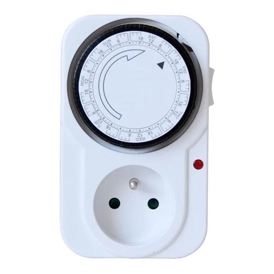 Temporizador mecânico interruptor semanal 16A/230V