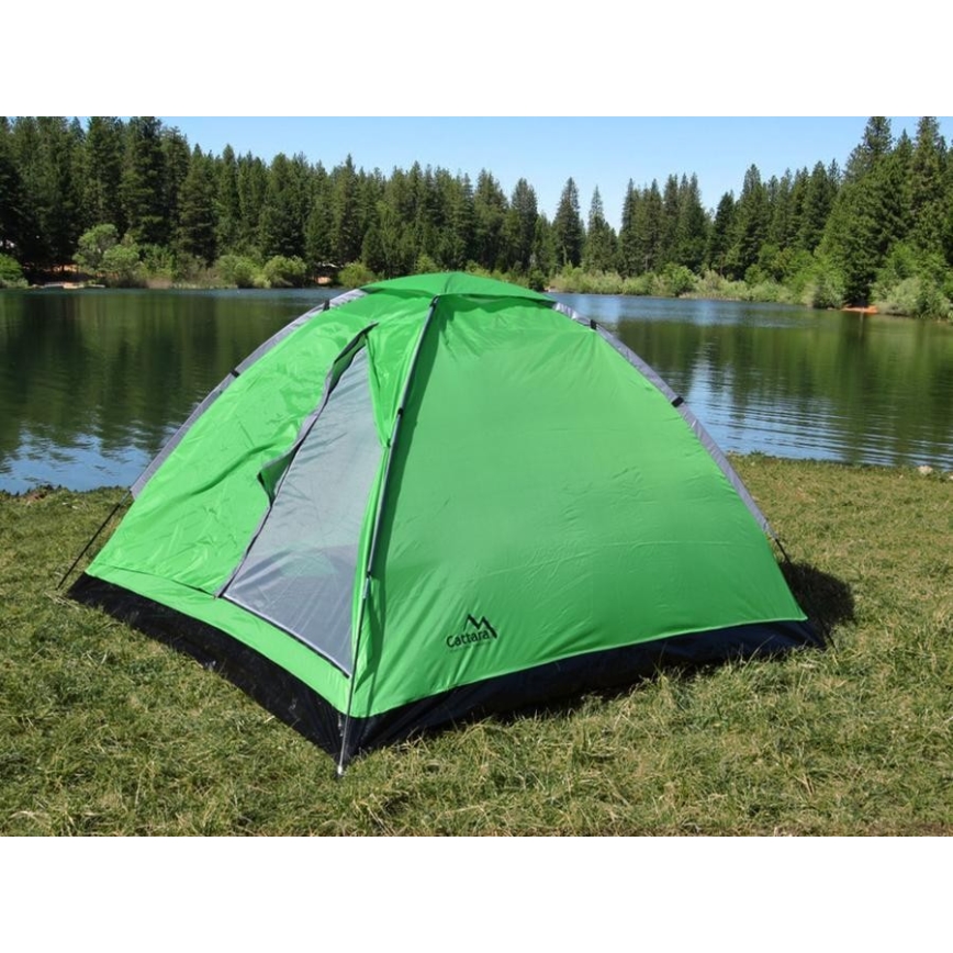 Tenda para 3 pessoas PU 3000 mm verde