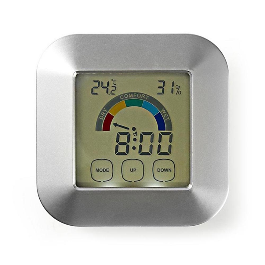 Termómetro com medidor de humidade e temporizador 2xAAA