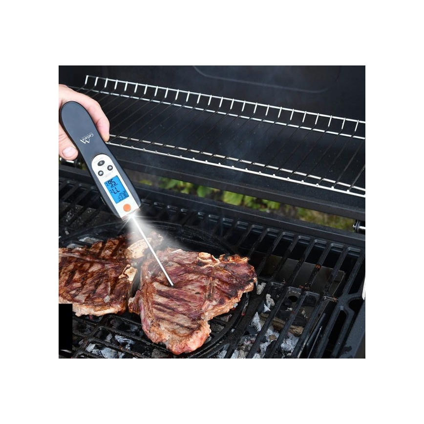 Termómetro digital dobrável para carne 0-300°C 2xAAA