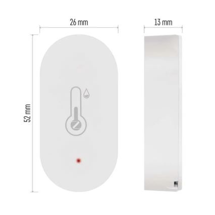 Termómetro digital sem fios  GoSmart 1×CR2032