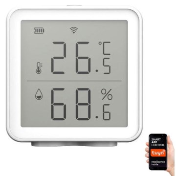 Termómetro sem fios com medidor de humidade 3xAA Wi-Fi Tuya