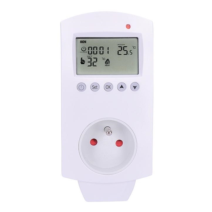 Termostato com tomada 230V/16A