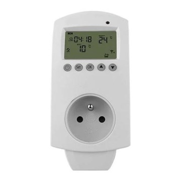 Termostato com tomada 230V Wi-Fi Tuya