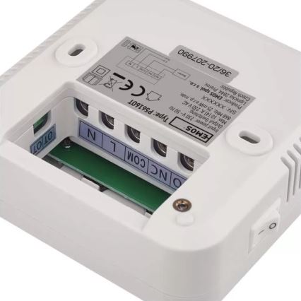 Termóstato programável 230V + 2xAA