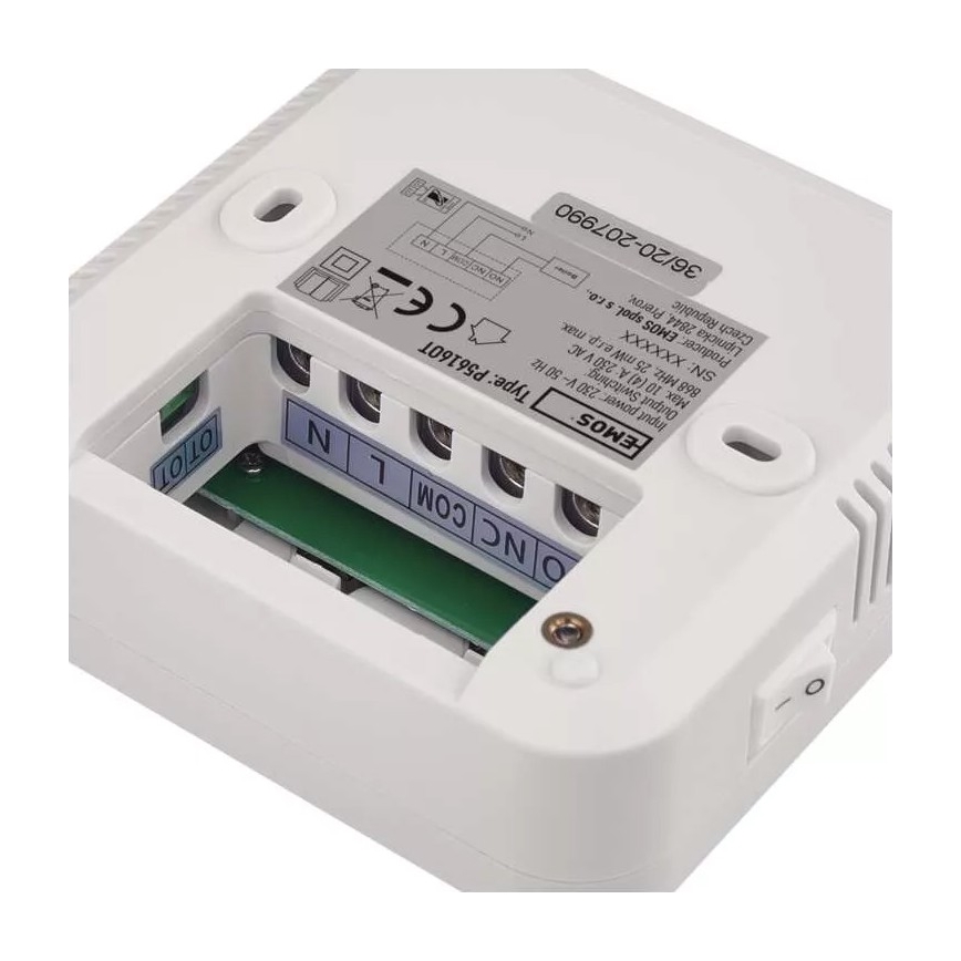 Termóstato programável 230V + 2xAA