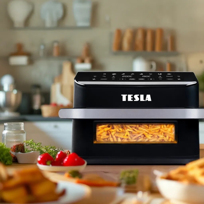 TESLA Electronics AirCook - Air Fryer digital com multifunções 10 l 2400W/230V