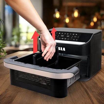 TESLA Electronics AirCook - Air Fryer digital com multifunções 10 l 2400W/230V
