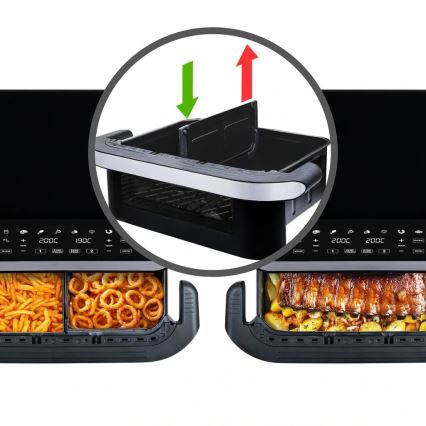 TESLA Electronics AirCook - Air Fryer digital com multifunções 10 l 2400W/230V