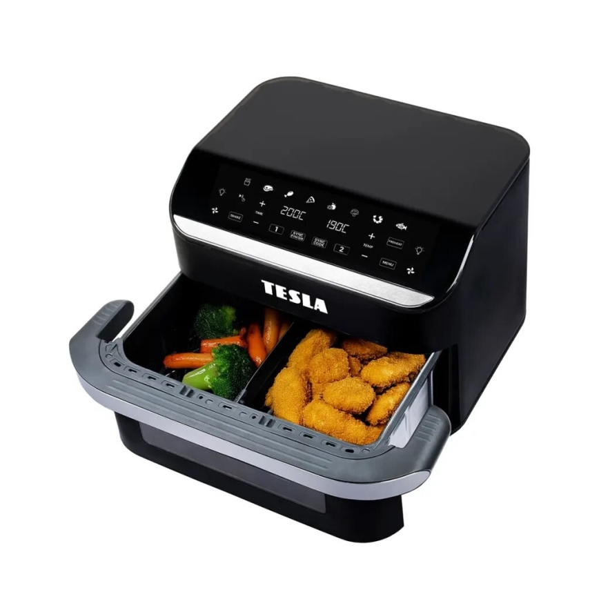 TESLA Electronics AirCook - Air Fryer digital com multifunções 10 l 2400W/230V