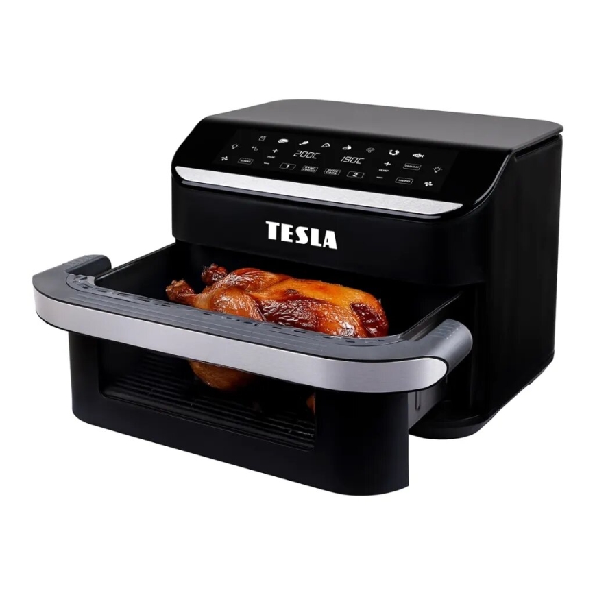 TESLA Electronics AirCook - Air Fryer digital com multifunções 10 l 2400W/230V