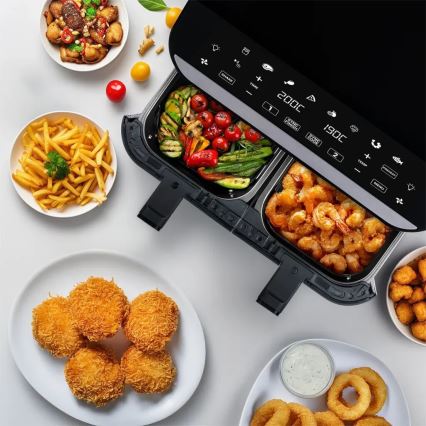 TESLA Electronics AirCook - Air Fryer digital com multifunções 9 l 2400W/230V
