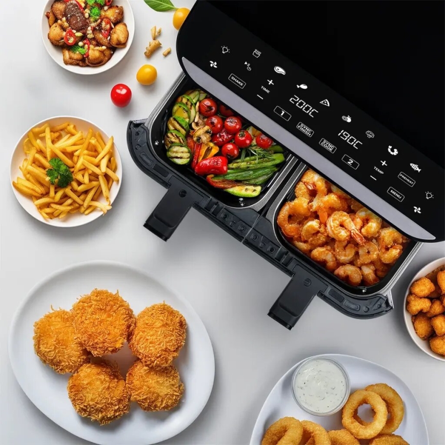 TESLA Electronics AirCook - Air Fryer digital com multifunções 9 l 2400W/230V