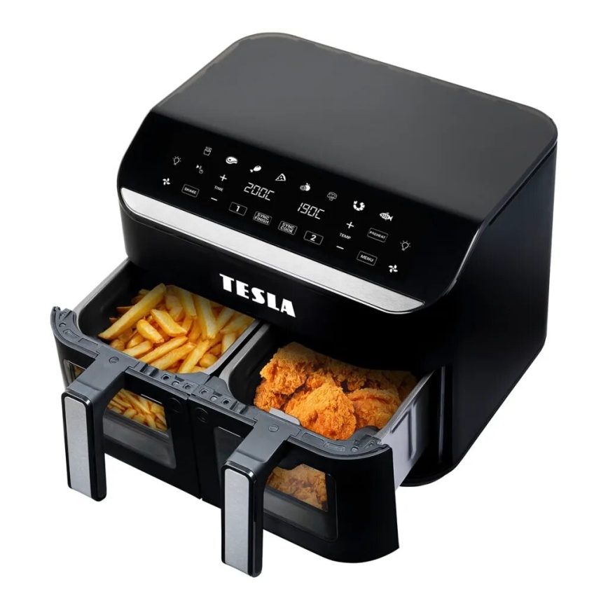 TESLA Electronics AirCook - Air Fryer digital com multifunções 9 l 2400W/230V