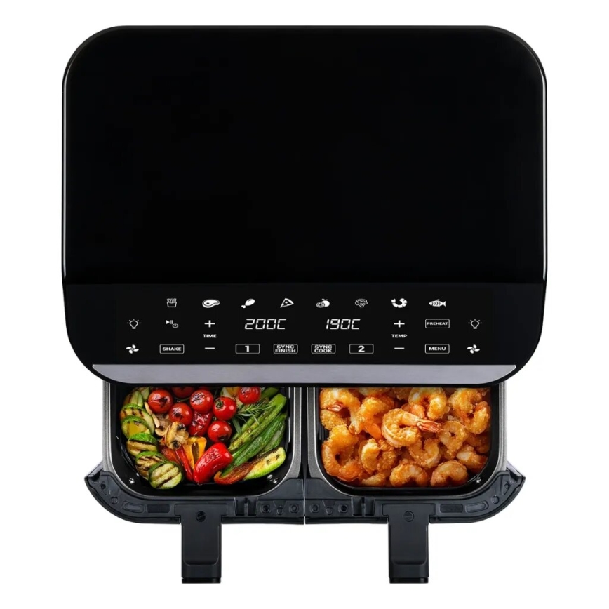 TESLA Electronics AirCook - Air Fryer digital com multifunções 9 l 2400W/230V