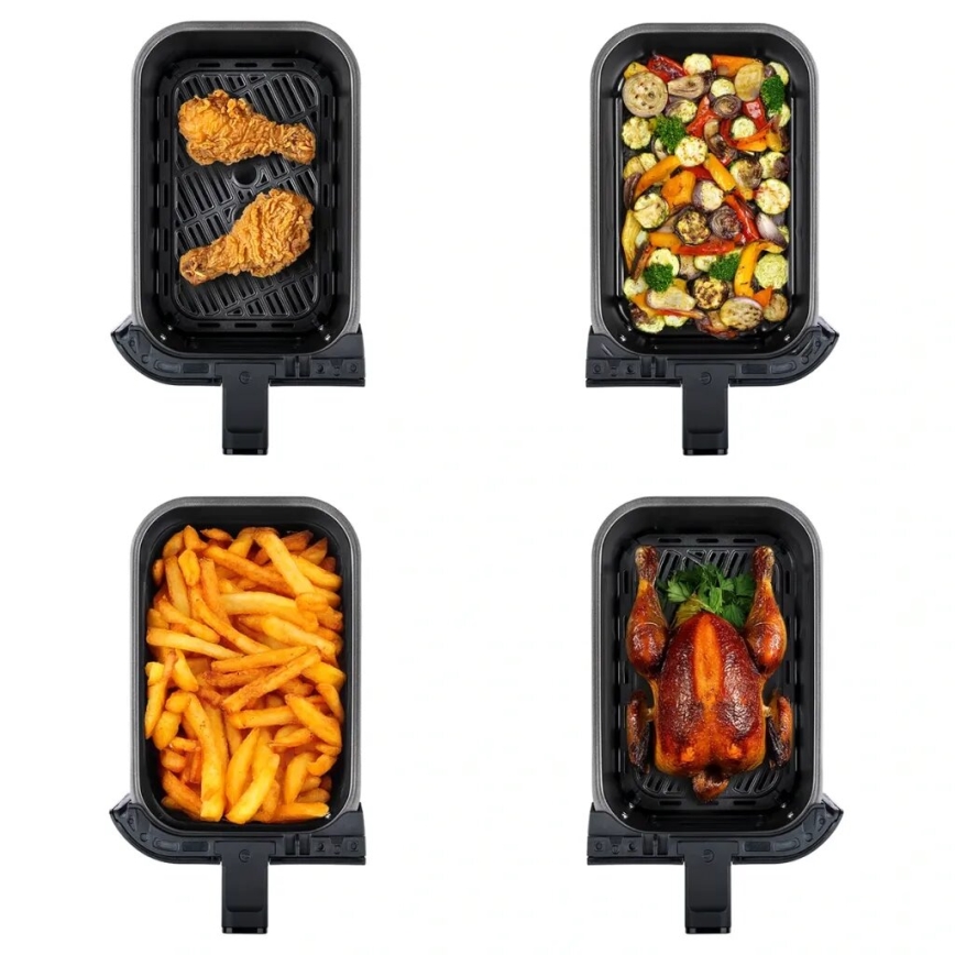 TESLA Electronics AirCook - Air Fryer digital com multifunções 9 l 2400W/230V