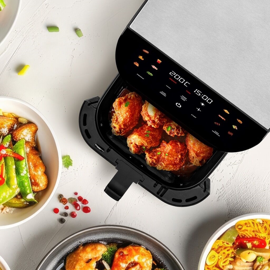 TESLA Electronics AirCook - Air fryer inteligente multifuncional digital 9 l 1700W/230V Wi-Fi