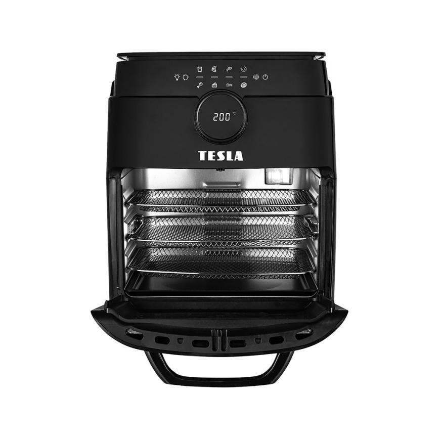 TESLA Electronics AirCook & Grill - Fritadeira de ar quente inteligente e digital multifuncional 12 l 1800W/230V Wi-Fi