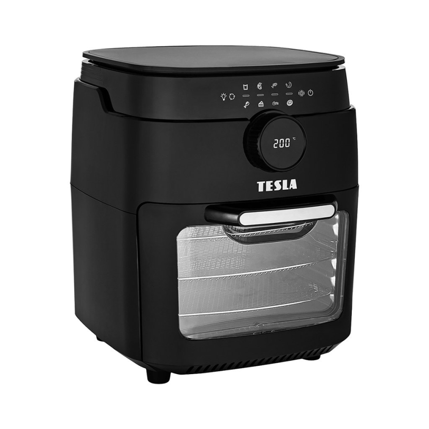 TESLA Electronics AirCook & Grill - Fritadeira de ar quente inteligente e digital multifuncional 12 l 1800W/230V Wi-Fi