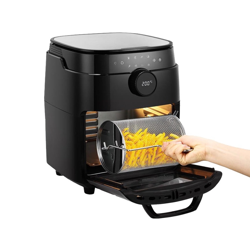 TESLA Electronics AirCook & Grill - Fritadeira de ar quente inteligente e digital multifuncional 12 l 1800W/230V Wi-Fi