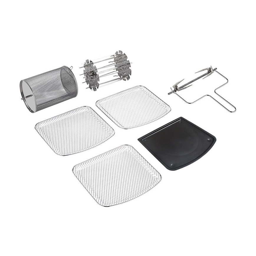 TESLA Electronics AirCook & Grill - Fritadeira de ar quente inteligente e digital multifuncional 12 l 1800W/230V Wi-Fi