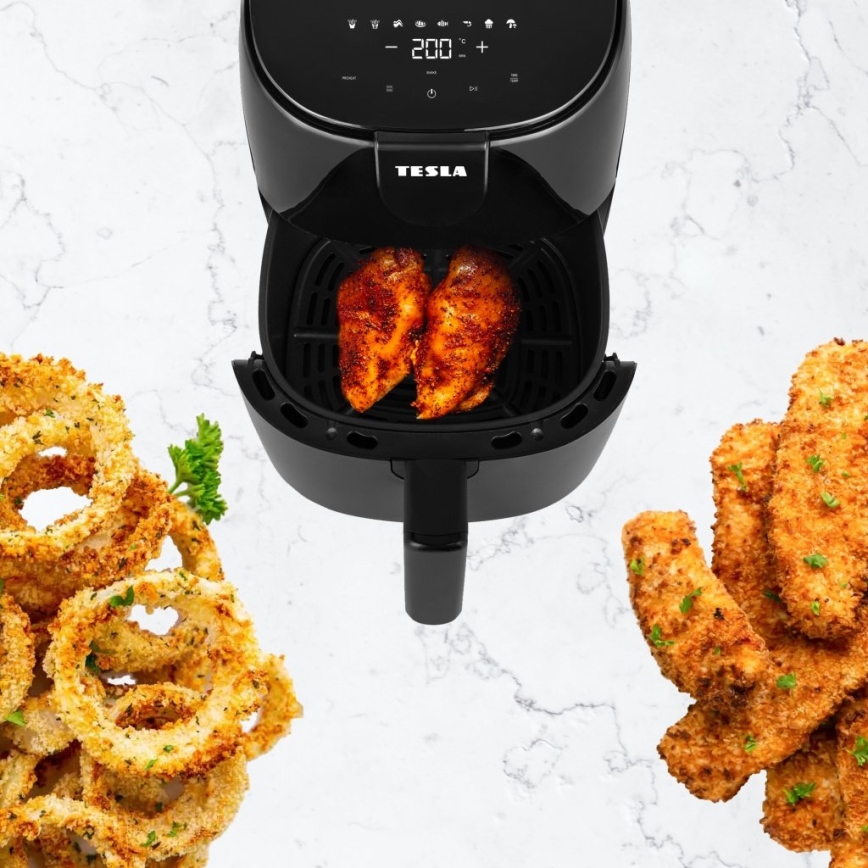 TESLA Electronics AirCook - Fritadeira de ar quente multifuncional digital 4 l 1500W/230V