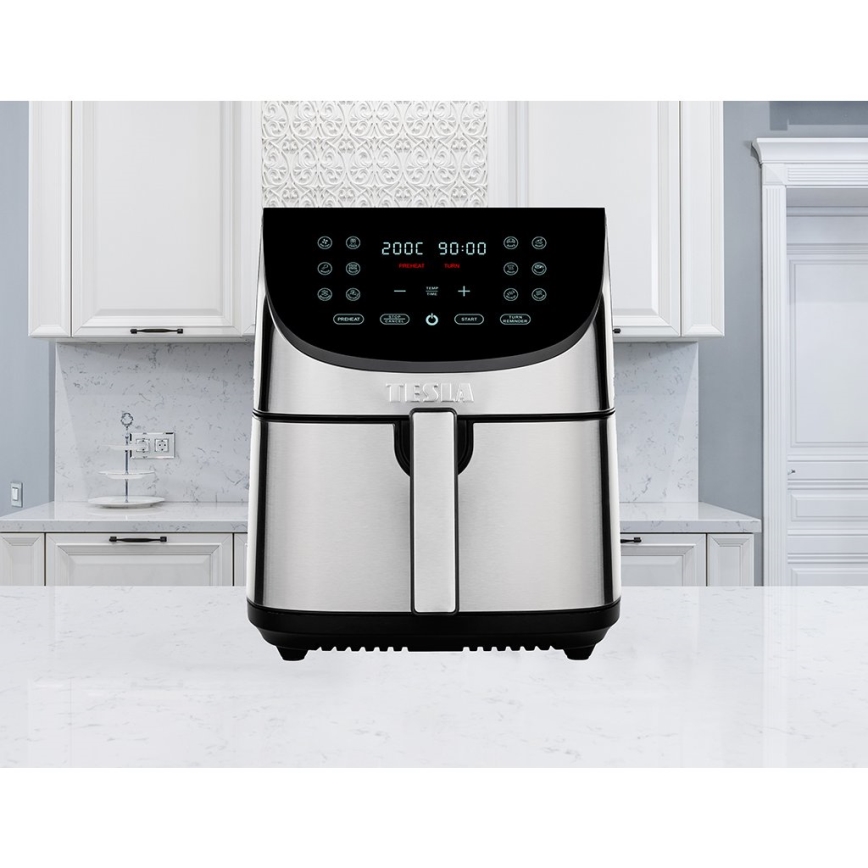 TESLA Electronics AirCook - Fritadeira de ar quente multifuncional digital 8 l 1700W/230V