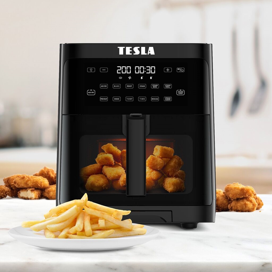 TESLA Electronics AirCook - Fritadeira multifunções a vapor e a ar quente 5 l 1500W/230V