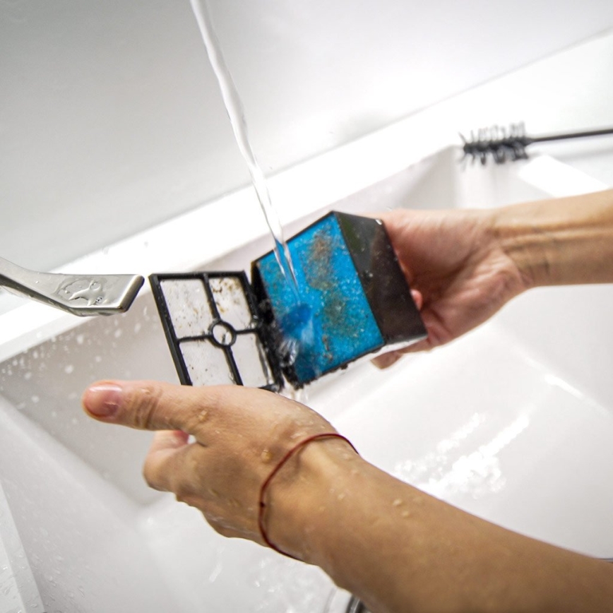 TESLA Electronics AquaStar - Esfregona multifuncional sem fio e aspirador 3em1 2500 mAh
