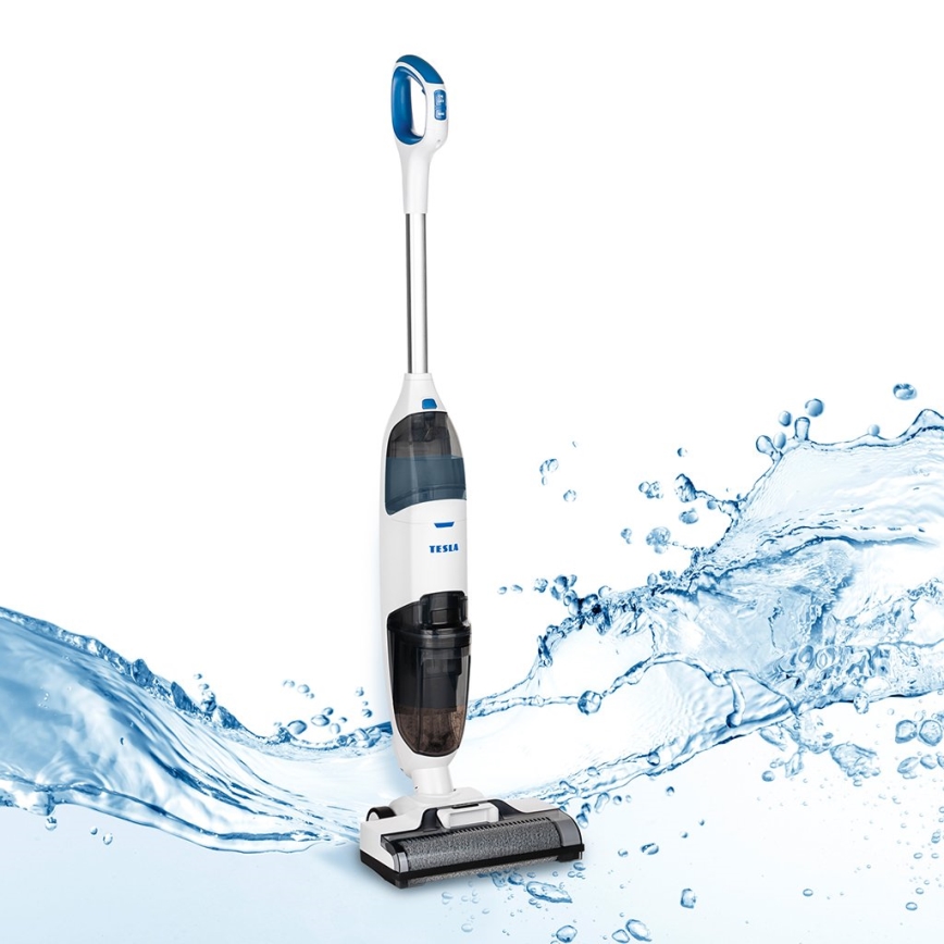 TESLA Electronics AquaStar - Esfregona multifuncional sem fio e aspirador 3em1 2500 mAh