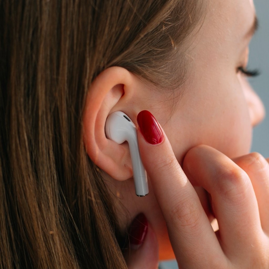 TESLA Electronics - Auriculares sem fios branco