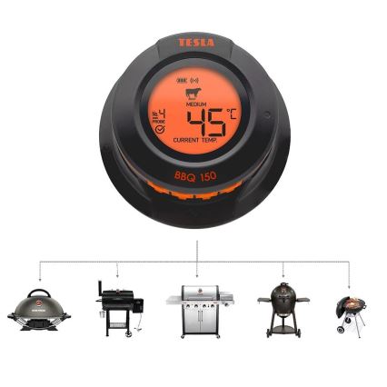TESLA Electronics Cook - Termómetro digital para carnes com sonda 0-400 °C 2xAA IP65