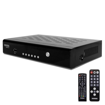 TESLA Electronics - DVB-T2 H.265 (HEVC) receptor + 2x controlo remoto