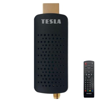 TESLA Electronics - DVB-T2 H.265 (HEVC) recetor, HDMI-CEC 2xAAA + controlo remoto
